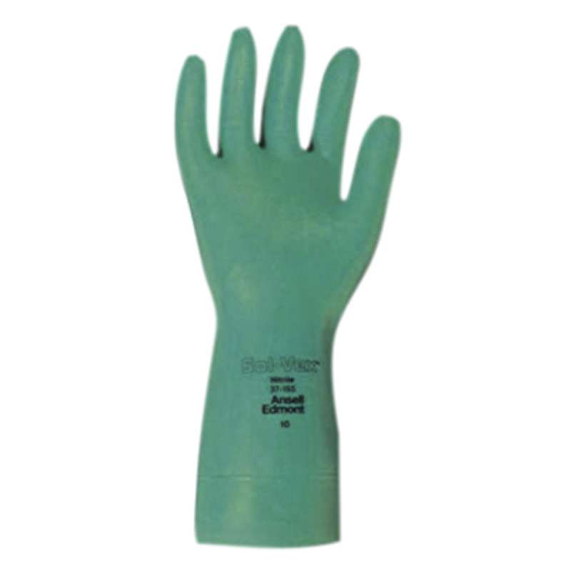 Sol-Vex® 37-155 Powder-Free Nitrile Glove, Size 10, Green 144/CA